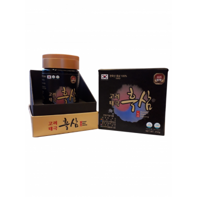 KOREA TAEGEUK BLACK GINSENG 250G X 1 CHAI
